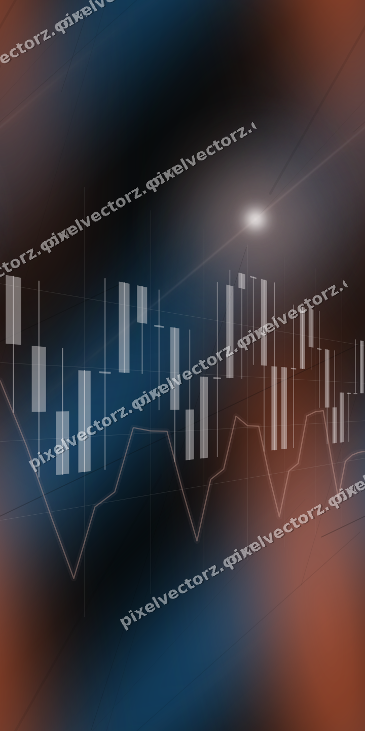 Nahtloser Neon Diagramm Hintergrund in Orange und Türkis