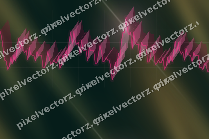 Nahtloser Neon Diagramm Hintergrund in Rosa und Orange