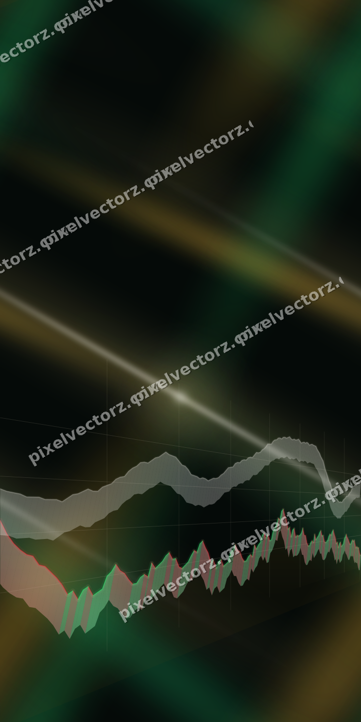 Nahtloser Neon Diagramm Hintergrund in Bernstein und Grün