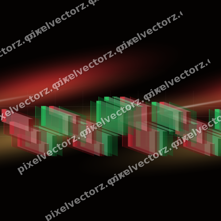 Nahtloser Neon Diagramm Hintergrund in Rot und Orange