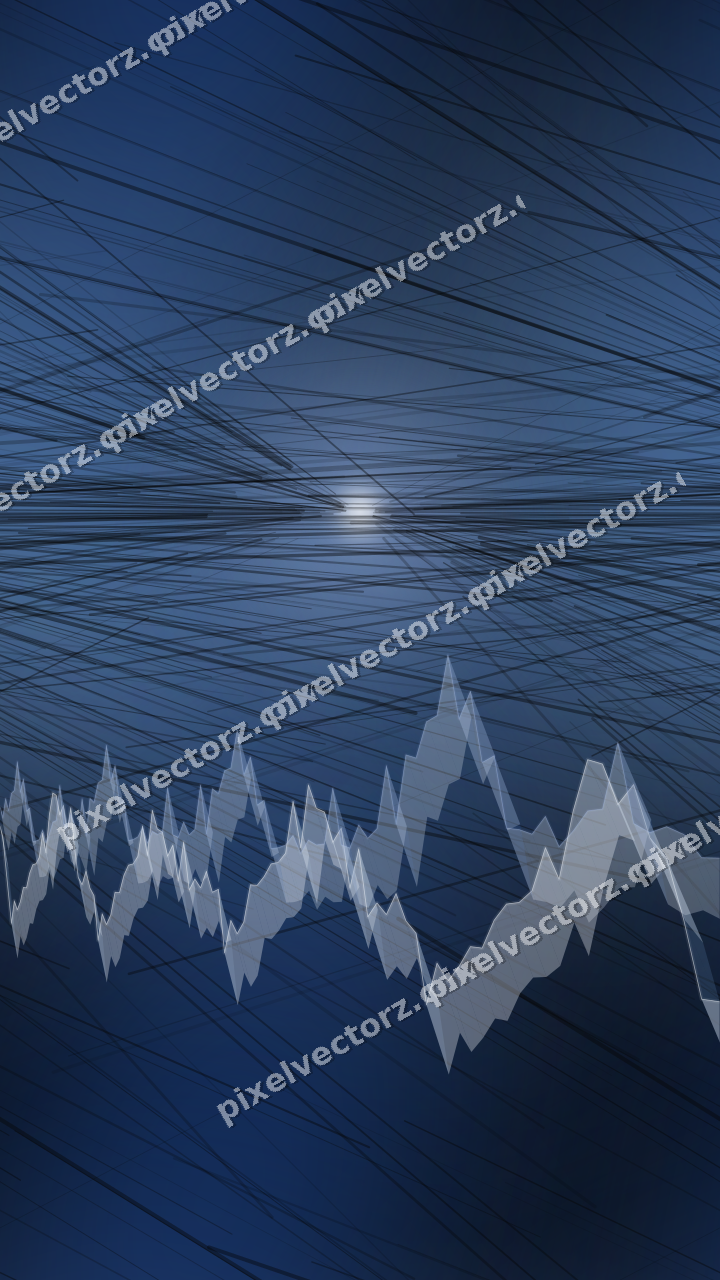 Nahtloser Neon Diagramm Hintergrund in Blau