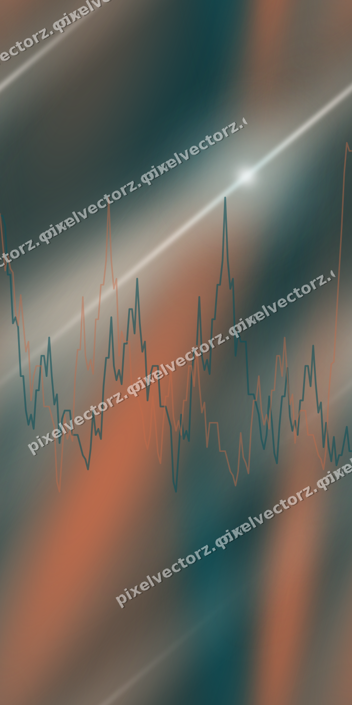 Nahtloser Neon Diagramm Hintergrund in Dunkelpetrol und Orange