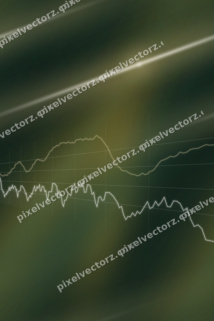 Nahtloser Neon Diagramm Hintergrund in Bernstein und Dunkelgrün