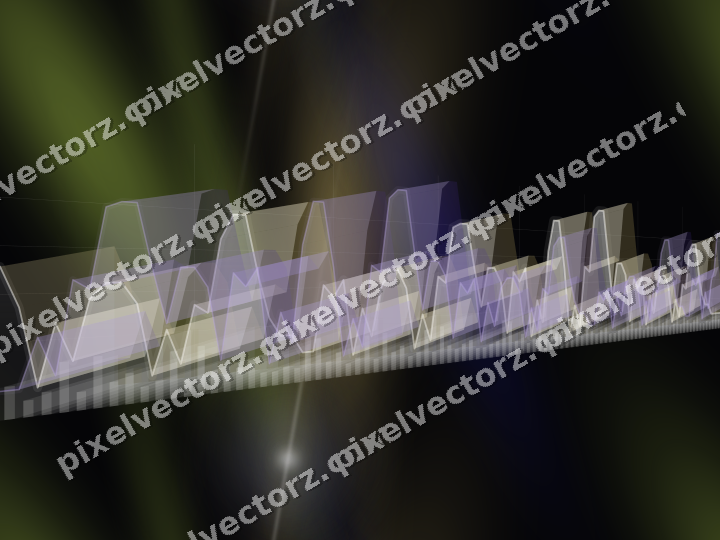 Nahtloser Neon Diagramm Hintergrund in Blau und Violett