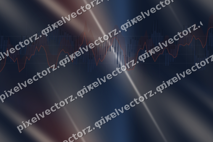 Nahtloser Neon Diagramm Hintergrund in Dunkelblau und Rot