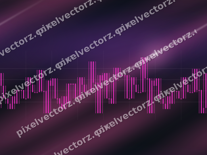 Nahtloser Neon Diagramm Hintergrund in Magenta und Violett