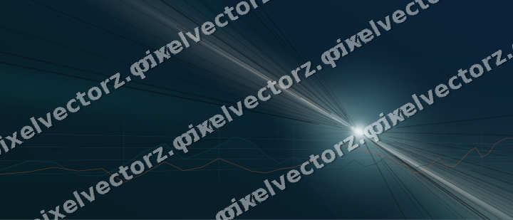 Leuchtender Neon Diagramm Hintergrund in Dunkelpetrol und Orange
