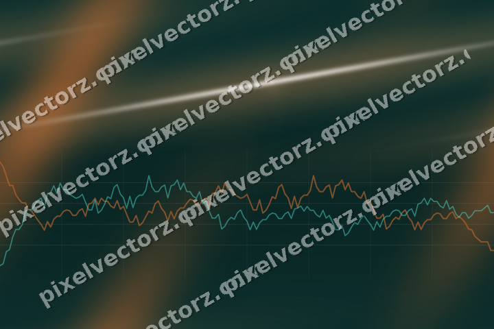 Nahtloser Neon Diagramm Hintergrund in Orange und Petrol
