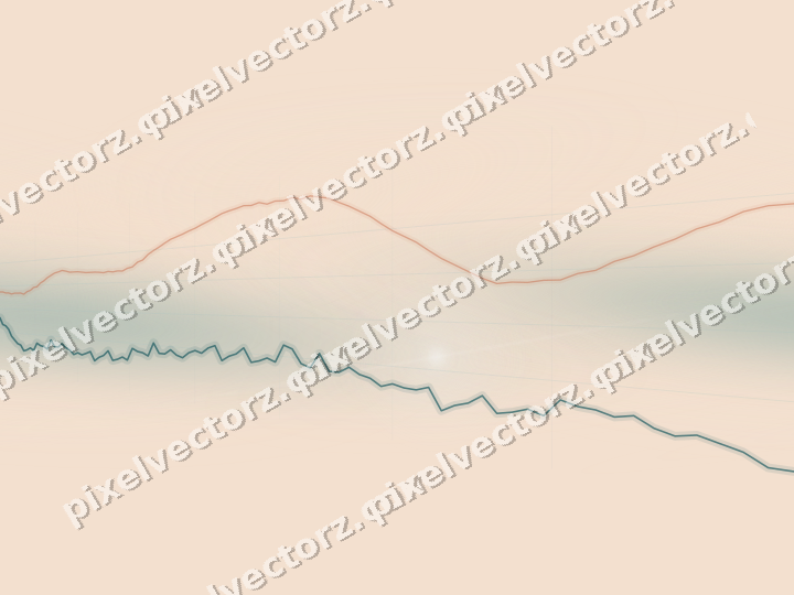 Nahtloser Pastell Diagramm Hintergrund in Dunkelpetrol und Orange