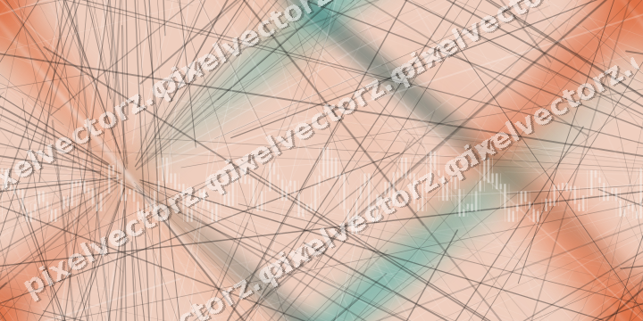 Nahtloser Pastell Diagramm Hintergrund in Orange und Petrol