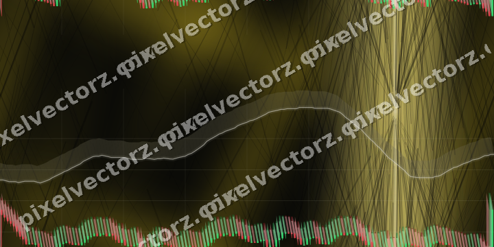Nahtloser Neon Diagramm Hintergrund in Bernstein und Gelb