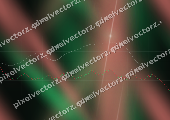 Nahtloser Neon Diagramm Hintergrund in Grün und Rot