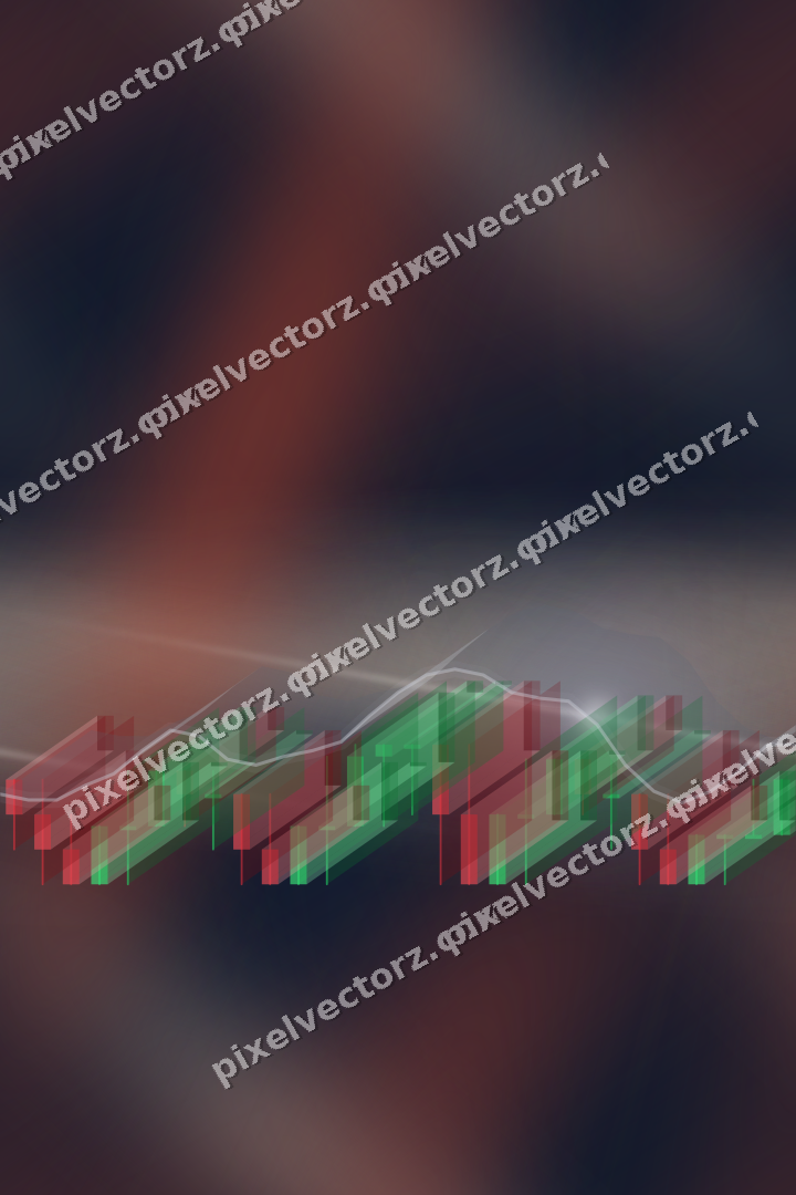Nahtloser Neon Diagramm Hintergrund in Dunkelblau und Rot