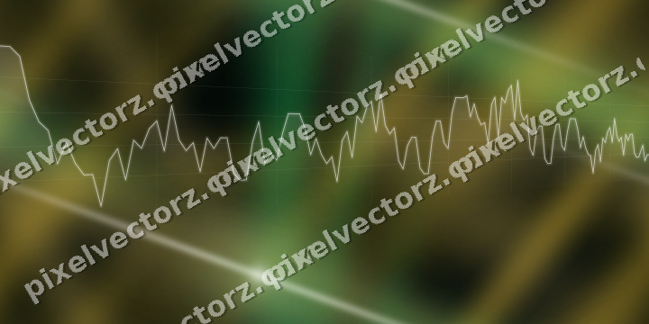 Nahtloser Neon Diagramm Hintergrund in Grün und Bernstein