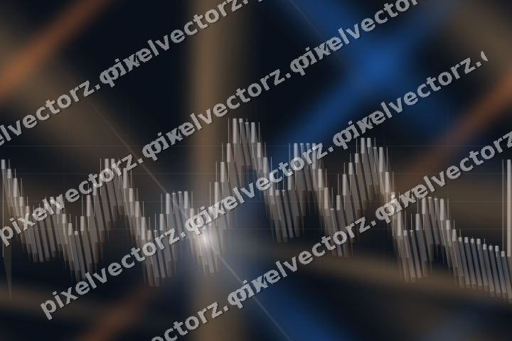 Nahtloser Neon Diagramm Hintergrund in Blau und Orange