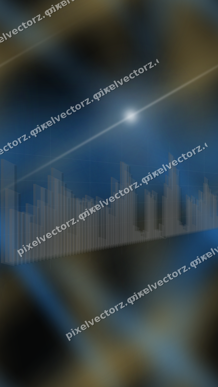 Nahtloser Neon Diagramm Hintergrund in Blau und Bernstein