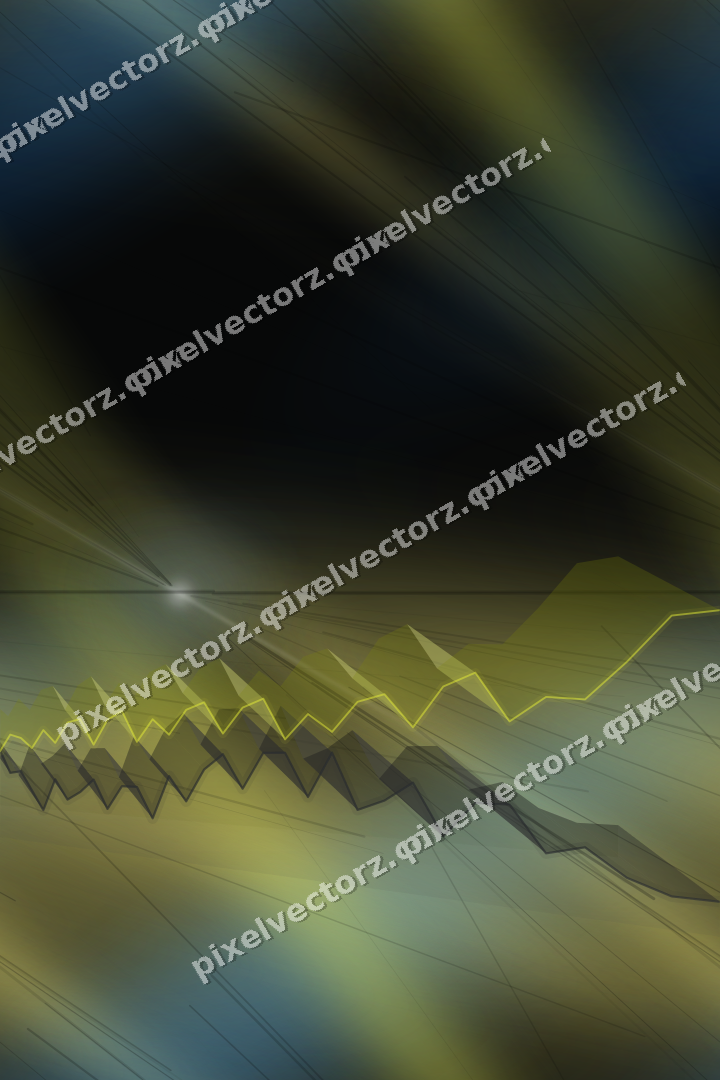 Nahtloser Neon Diagramm Hintergrund in Blau und Gelb