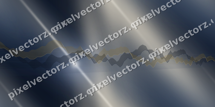 Nahtloser Neon Diagramm Hintergrund in Dunkelblau und Bernstein