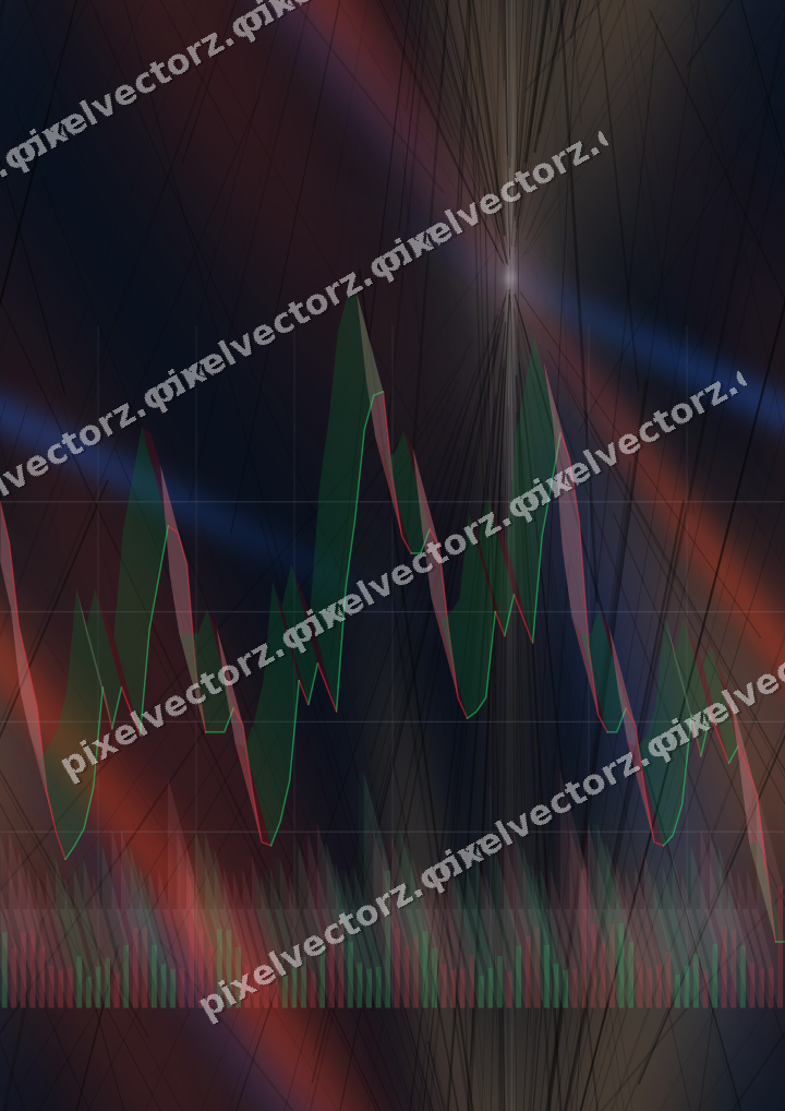 Nahtloser Neon Diagramm Hintergrund in Blau und Rot