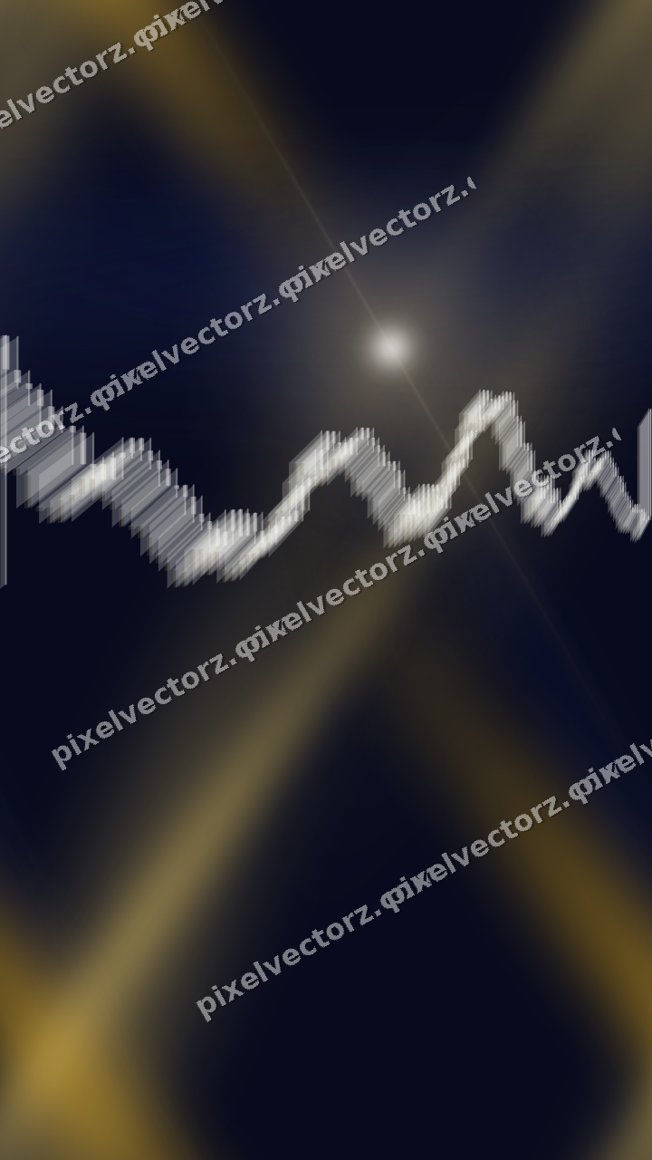 Nahtloser Neon Diagramm Hintergrund in Bernstein und Blau