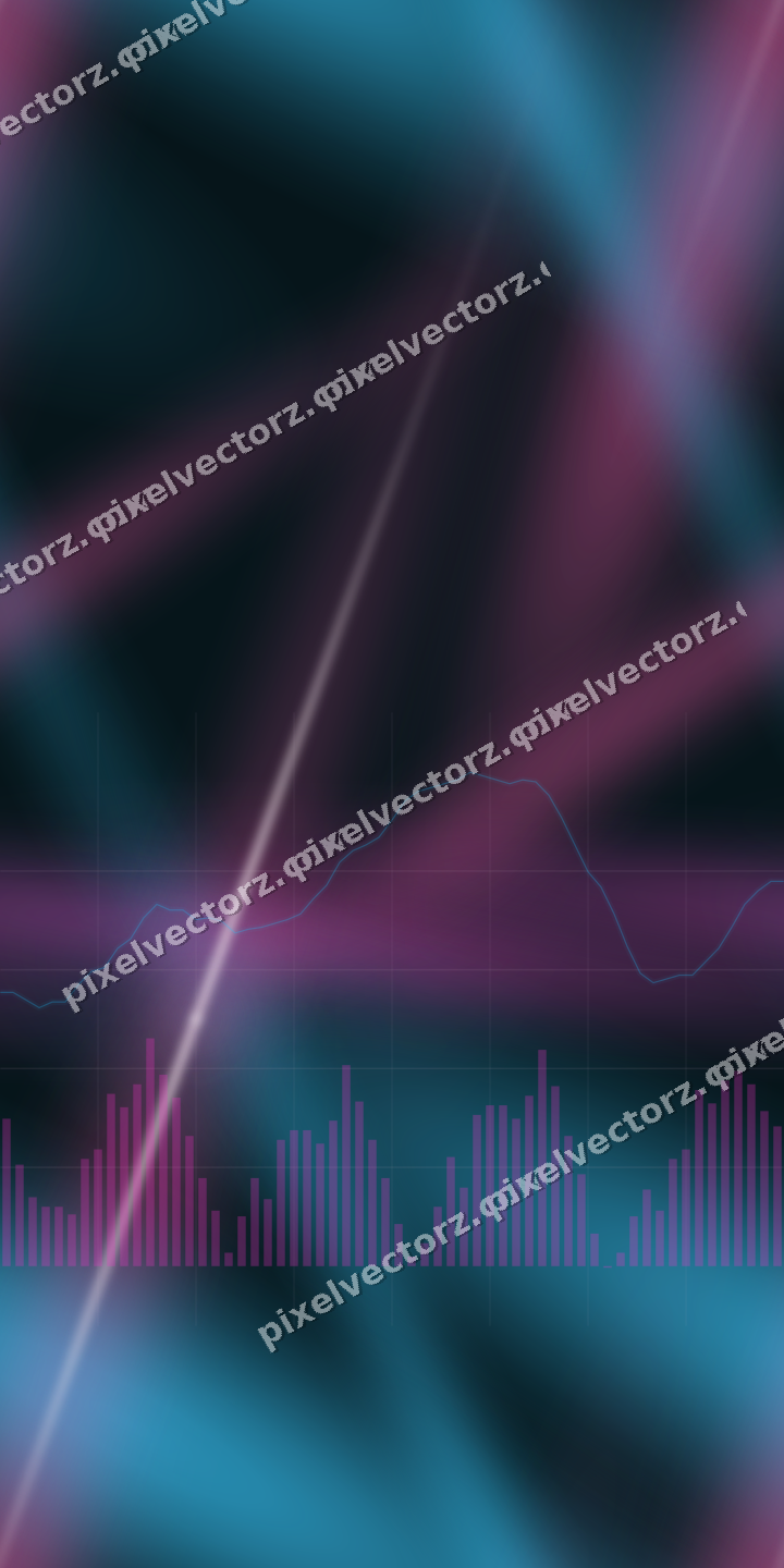 Nahtloser Neon Diagramm Hintergrund in Magenta und Violett