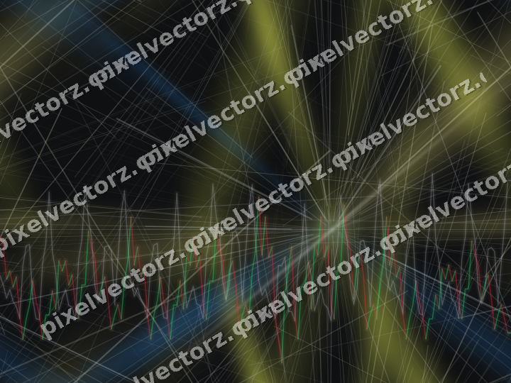 Nahtloser Neon Diagramm Hintergrund in Blau und Gelb