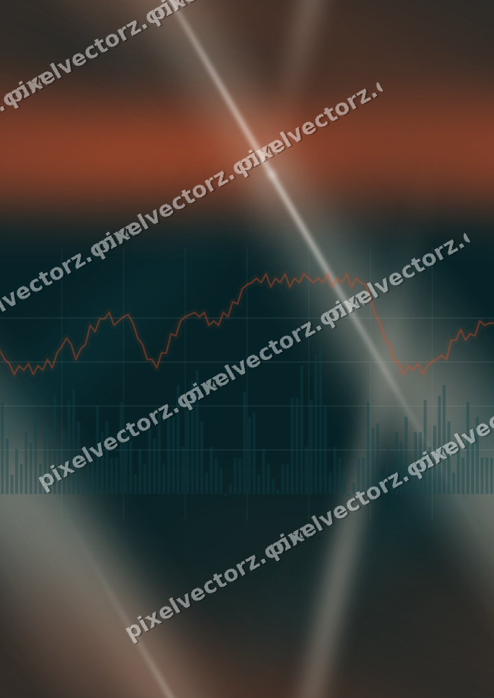 Nahtloser Neon Diagramm Hintergrund in Dunkelpetrol und Orange