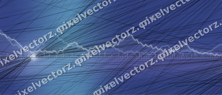 Nahtloser Neon Diagramm Hintergrund in Blau und Türkis