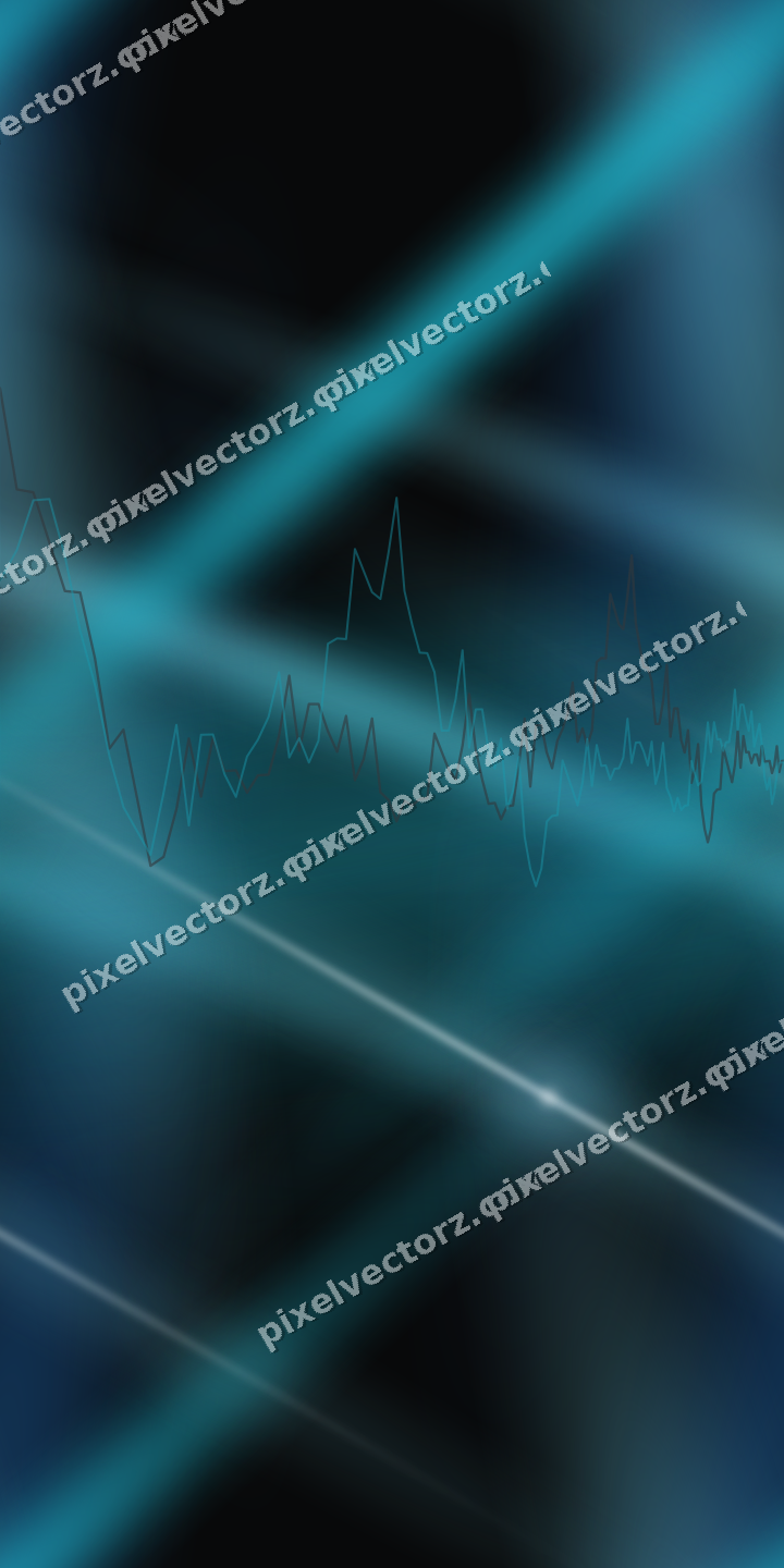 Nahtloser Neon Diagramm Hintergrund in Blau und Petrol