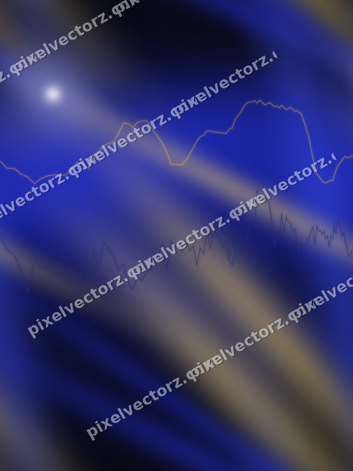 Nahtloser Neon Diagramm Hintergrund in Blau und Bernstein