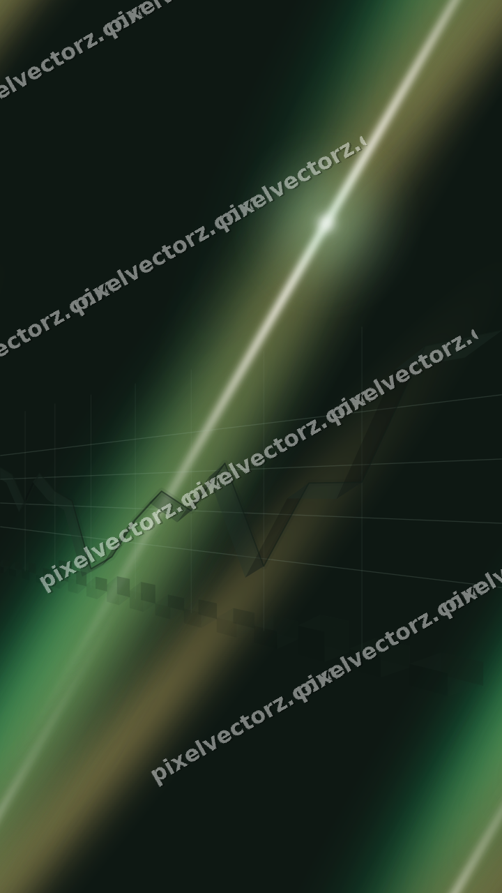 Nahtloser Neon Diagramm Hintergrund in Grün und Bernstein
