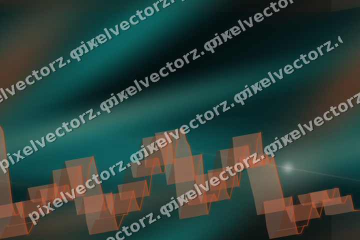Nahtloser Neon Diagramm Hintergrund in Orange und Petrol