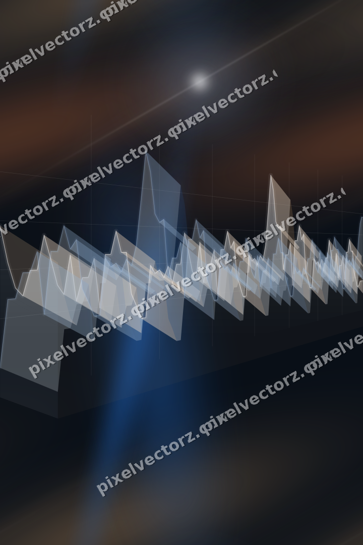 Nahtloser Neon Diagramm Hintergrund in Blau und Orange
