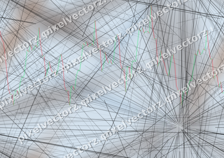 Nahtloser Pastell Diagramm Hintergrund in Blau und Orange