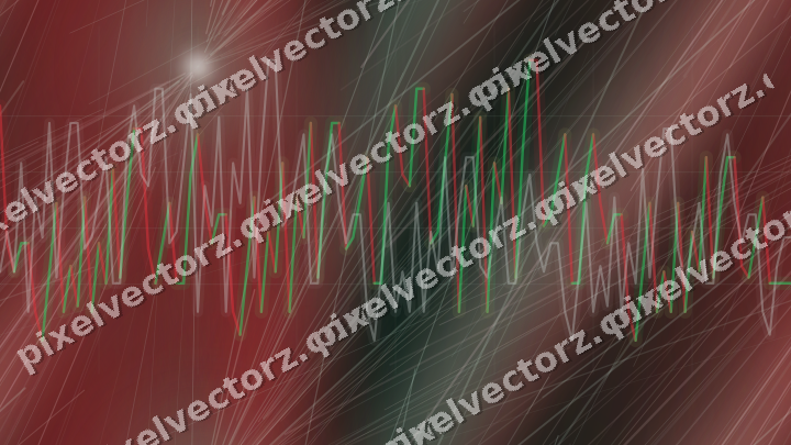 Nahtloser Neon Diagramm Hintergrund in Dunkelgrün und Rot