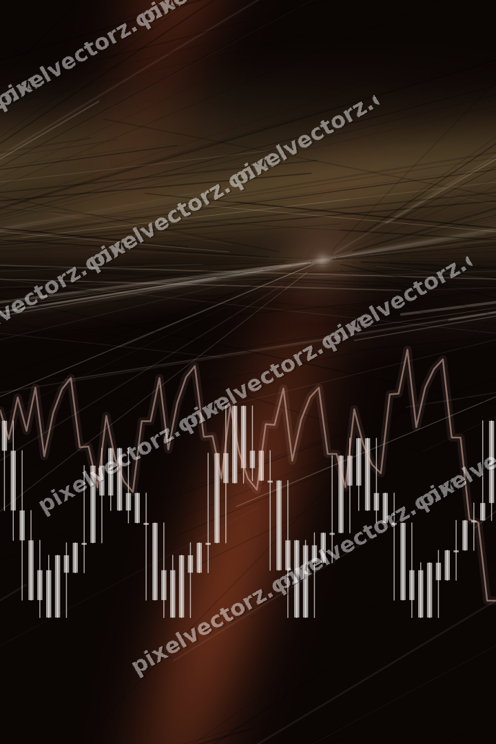 Nahtloser Neon Diagramm Hintergrund in Orange und Bernstein