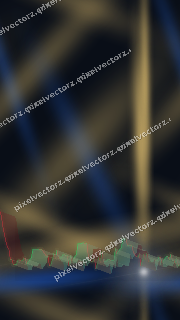 Nahtloser Neon Diagramm Hintergrund in Blau und Bernstein