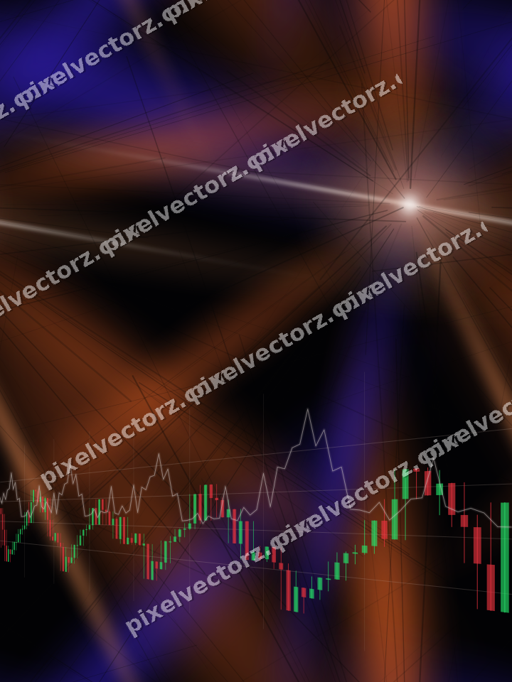 Nahtloser Neon Diagramm Hintergrund in Orange und Blau
