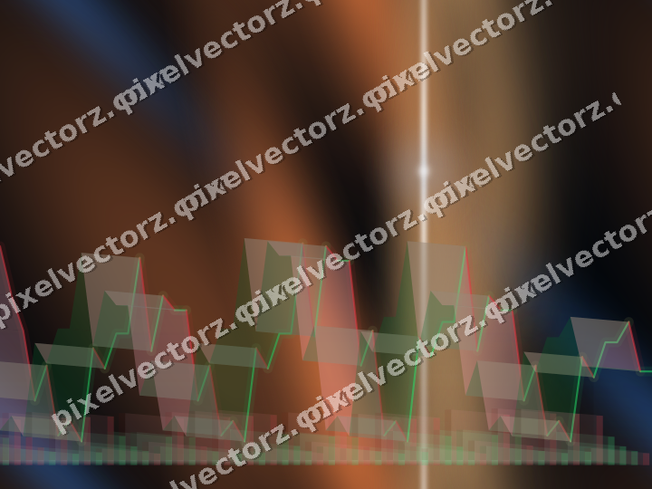 Nahtloser Neon Diagramm Hintergrund in Blau und Orange
