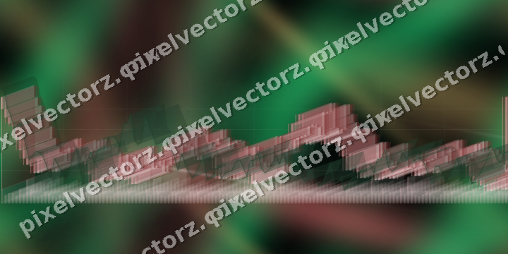 Nahtloser Neon Diagramm Hintergrund in Rot und Grün