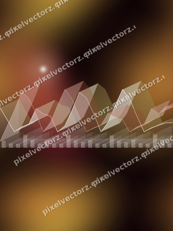 Nahtloser Neon Diagramm Hintergrund in Orange und Bernstein