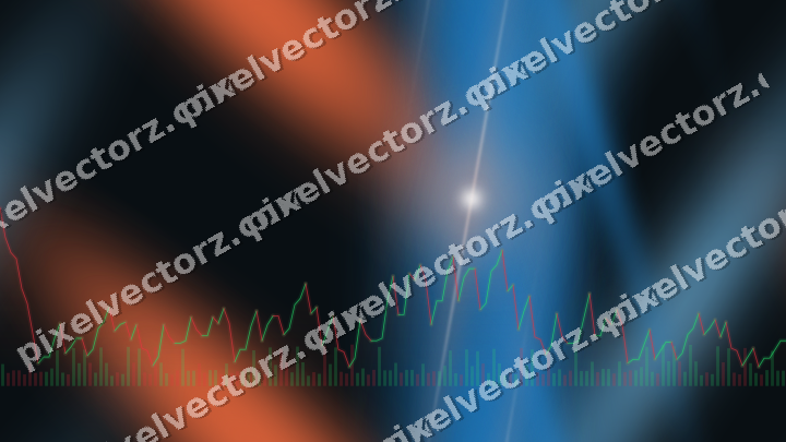 Nahtloser Neon Diagramm Hintergrund in Orange und Türkis