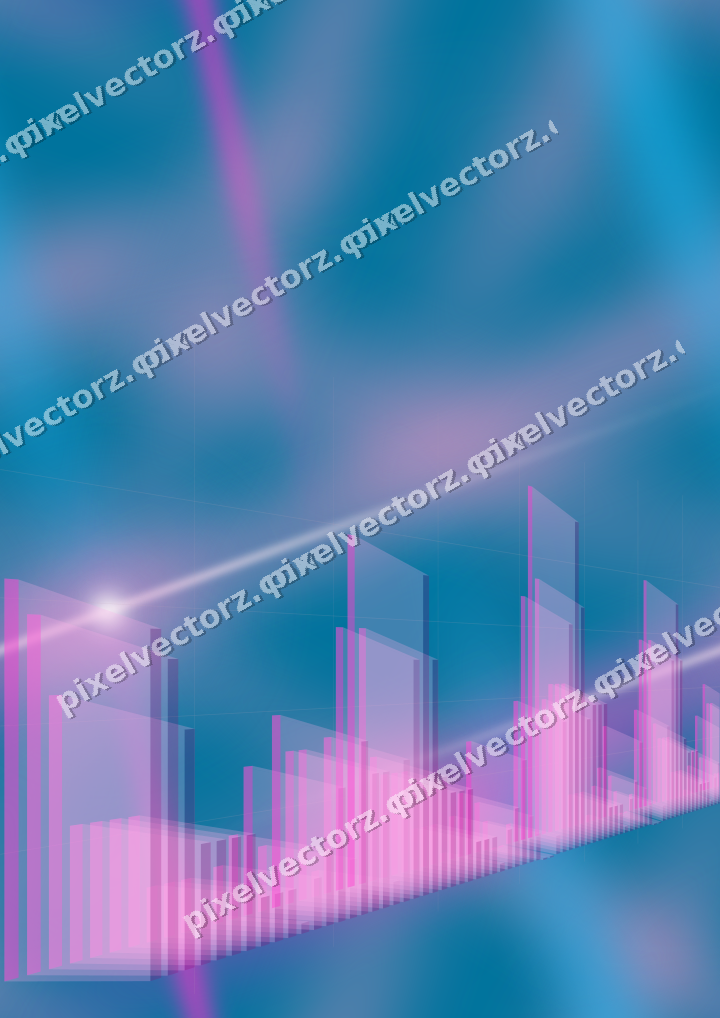 Nahtloser Neon Diagramm Hintergrund in Magenta und Violett