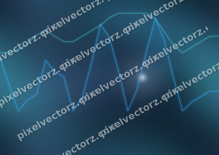 Nahtloser Neon Diagramm Hintergrund in Türkis und Blau