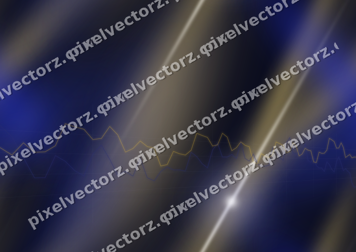 Nahtloser Neon Diagramm Hintergrund in Blau und Bernstein