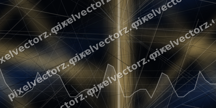 Nahtloser Neon Diagramm Hintergrund in Blau und Bernstein
