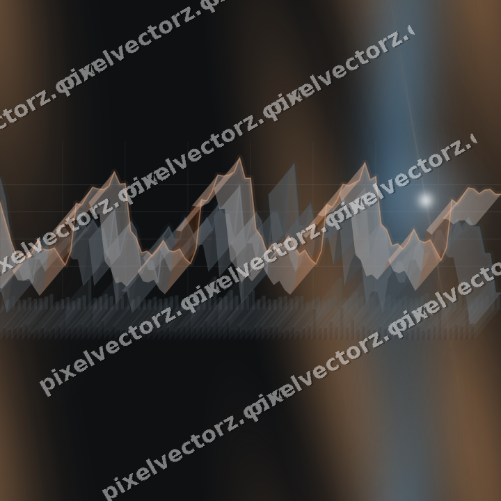 Nahtloser Neon Diagramm Hintergrund in Blau und Orange