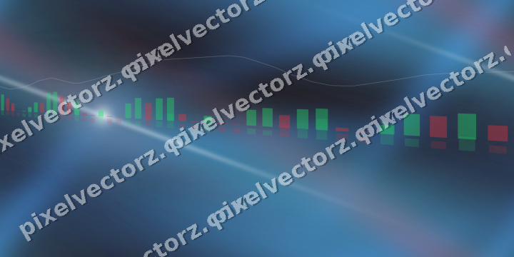 Nahtloser Neon Diagramm Hintergrund in Blau und Rot