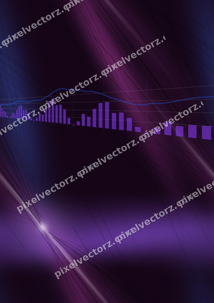 Nahtloser Neon Diagramm Hintergrund in Violett und Blau