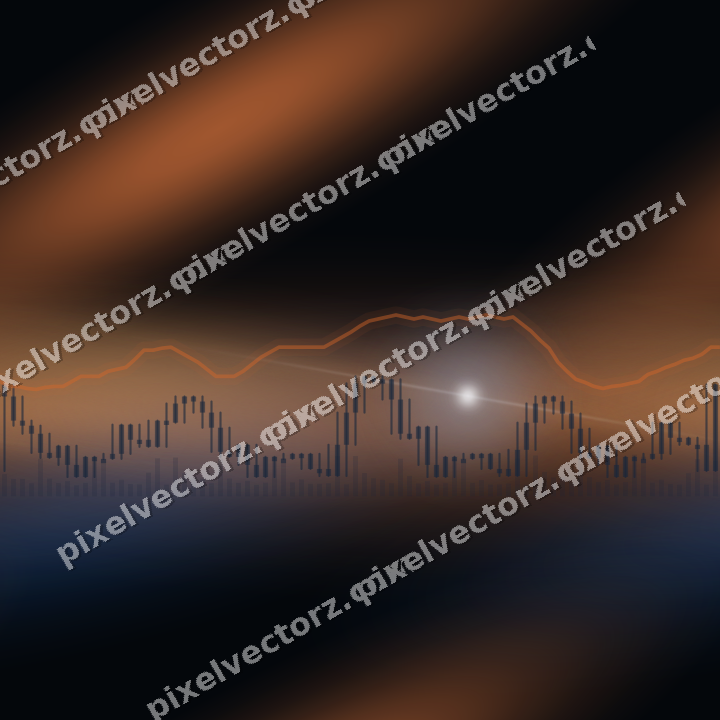 Nahtloser Neon Diagramm Hintergrund in Blau und Orange